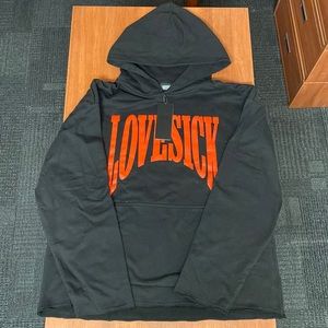 BLACK LOVESICK PULLOVER HOODIE